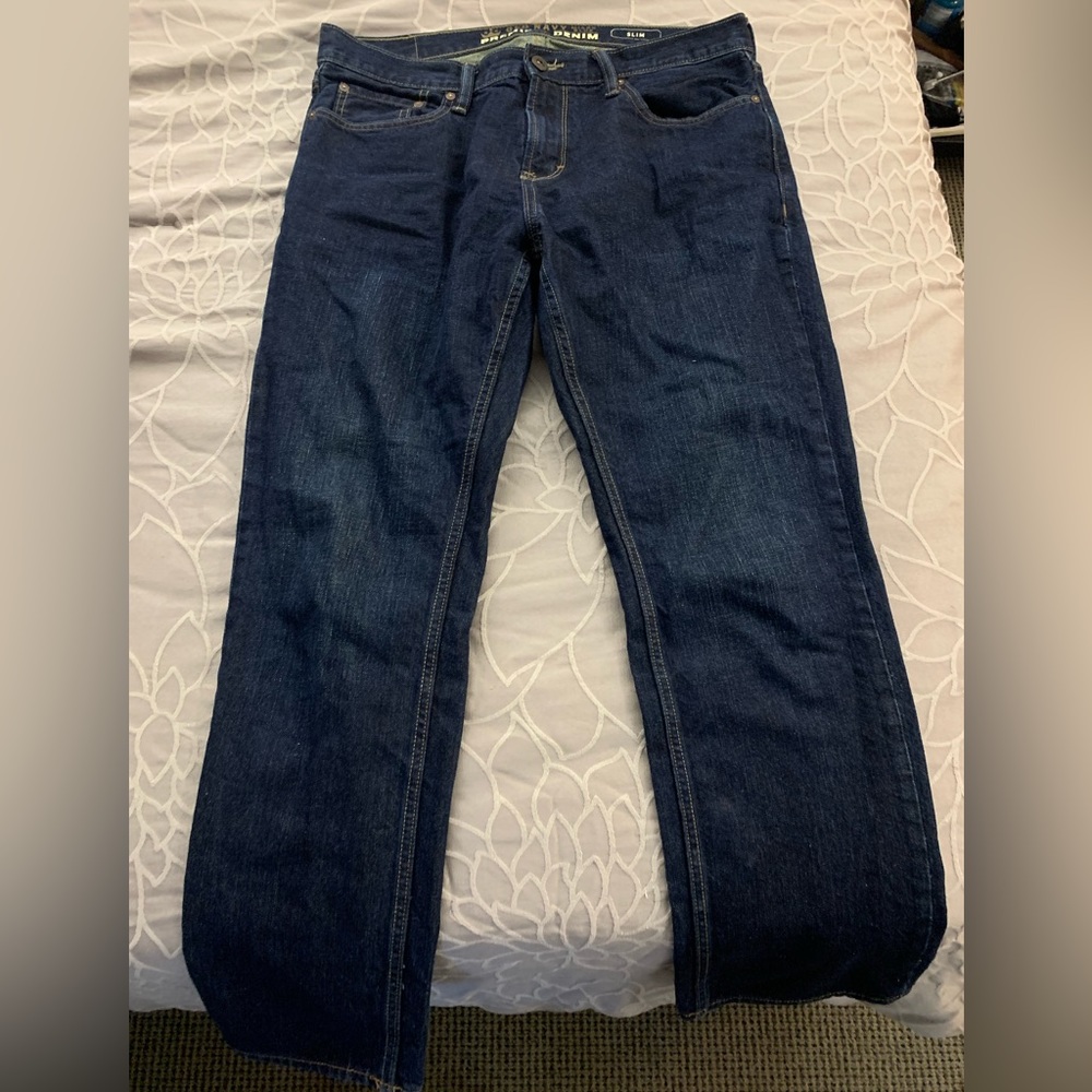 Dark wash boyfriend jeans
